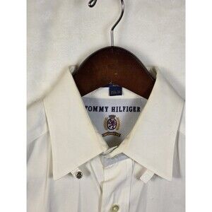 Tommy Hilfiger Men's 15 1/2 -34‎ White Button Up Shirt With Stains